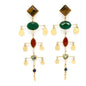 Earrings Semi Precious Stones Wearable Art