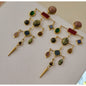 Semi Precious Stone 18 Karat Plating