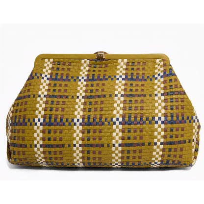 Colorful Fringe Jumbo Leather Clutchbag