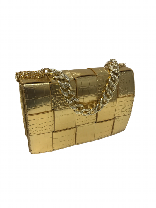 Crossbody Hand Bag Alligator Pattern