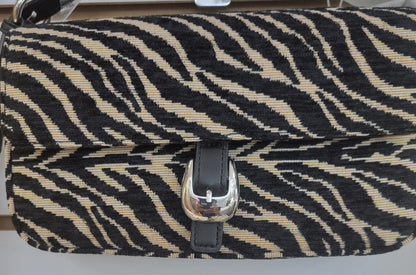 Gloria Zebra Print Shoulder Bag