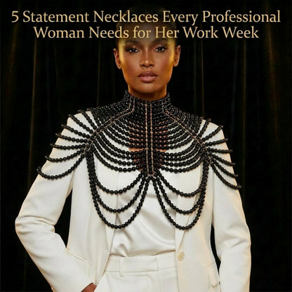 Black Beaded Body Chain