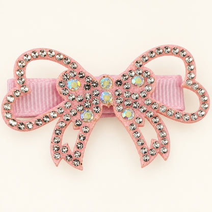 Pink Bow Hair Clip