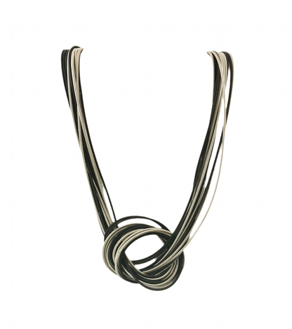 Piano Wire Large Knot Necklace