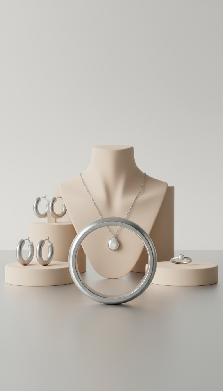 Oversized Stainless Steel Statement Ring