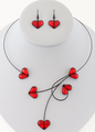 Bohemian Heart Necklace Set