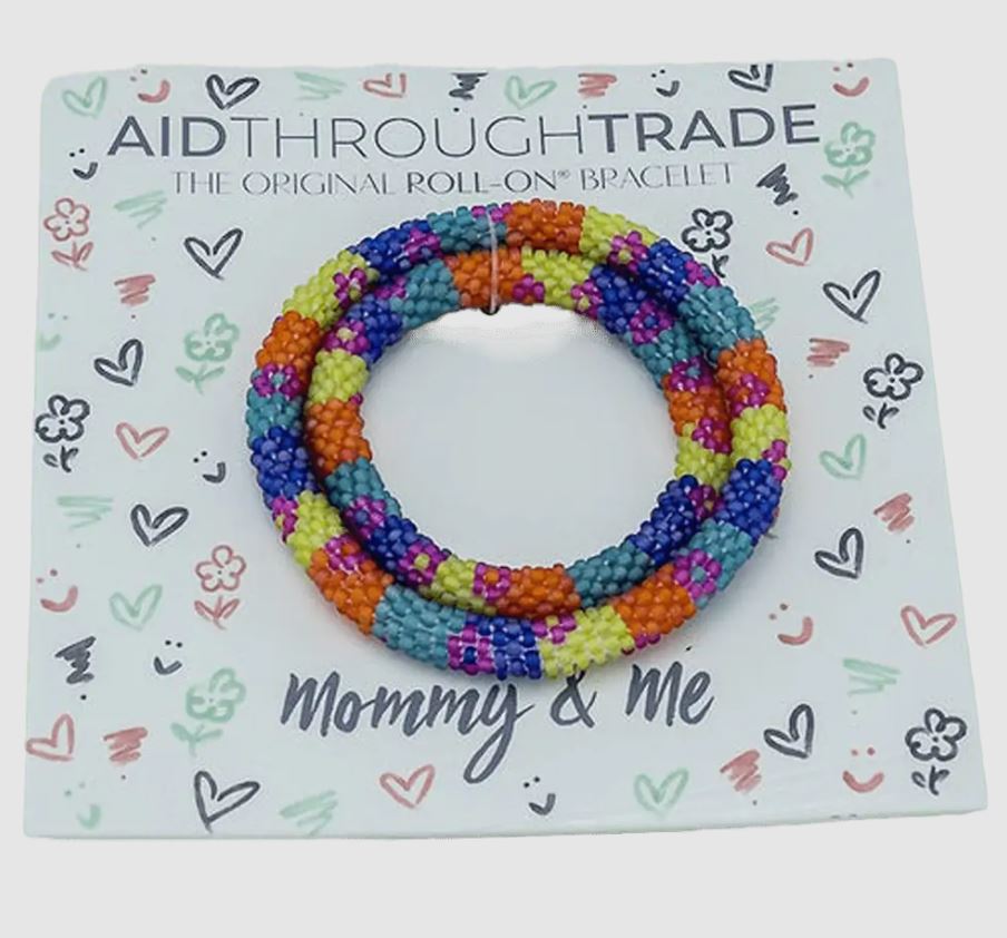 Mommy & Me Roll On Multi-Color Bracelet Set