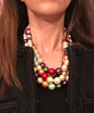 Multi Coloured Pearl Necklace