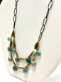 Teal Blue Aventurine Pocket Stone Necklace