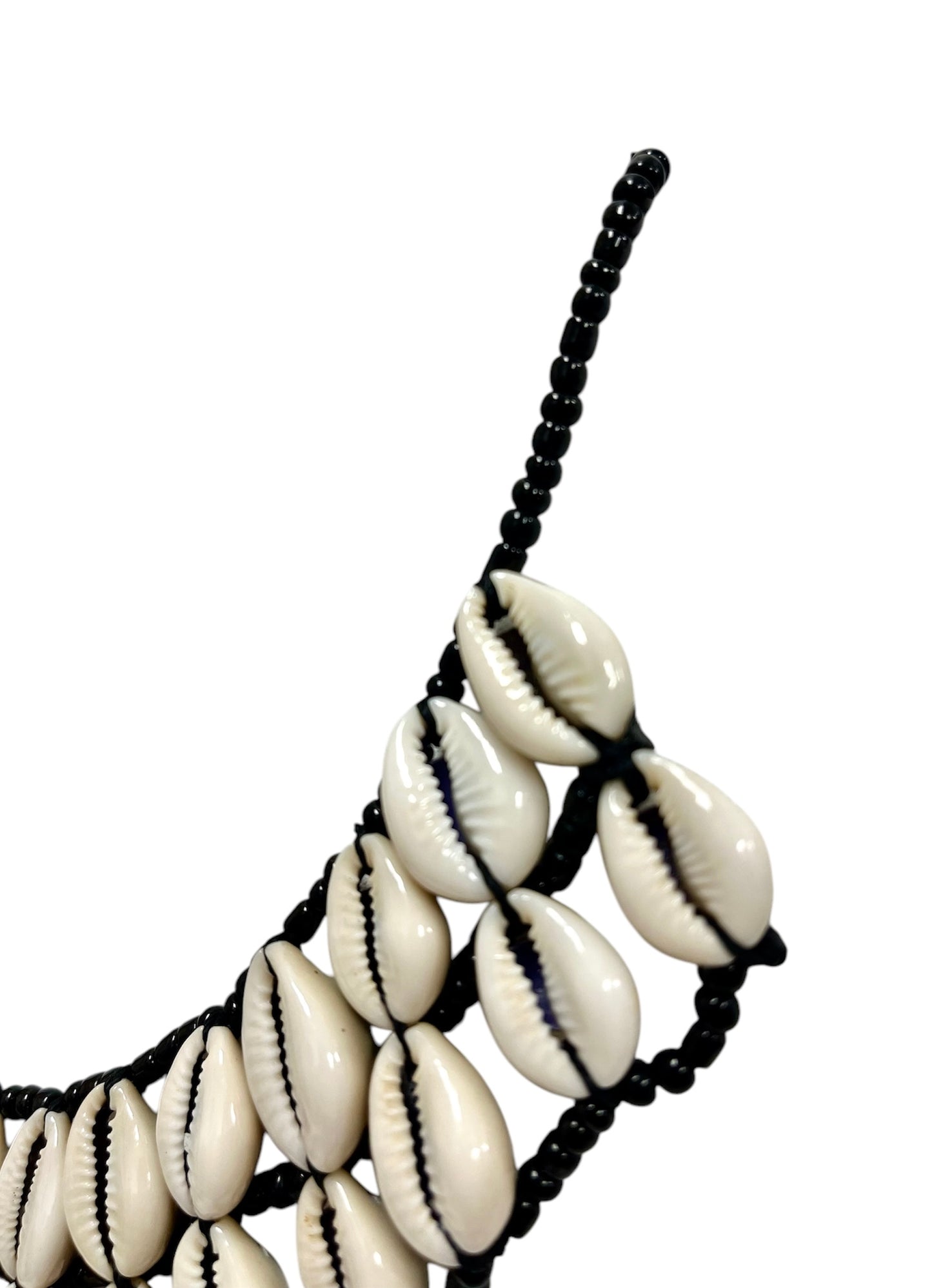 Double Tier Cowry Beaded Necklace