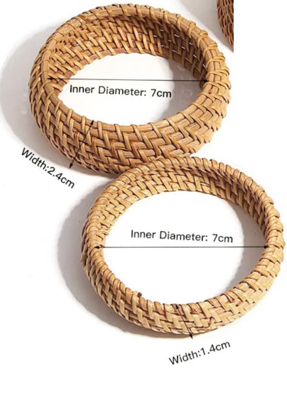 Woven Rattan Bracelets