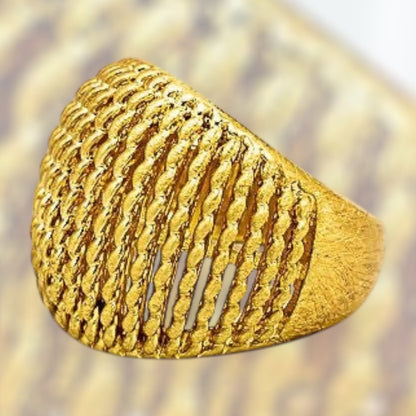 Dome Etched Ring