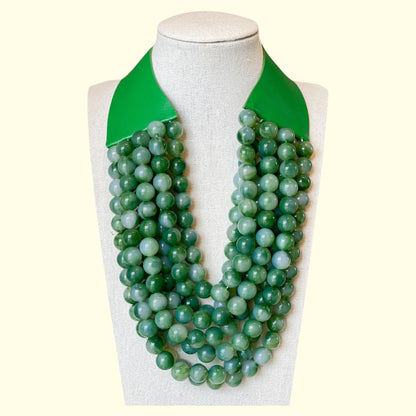 Nora Multistrand Resin Necklace