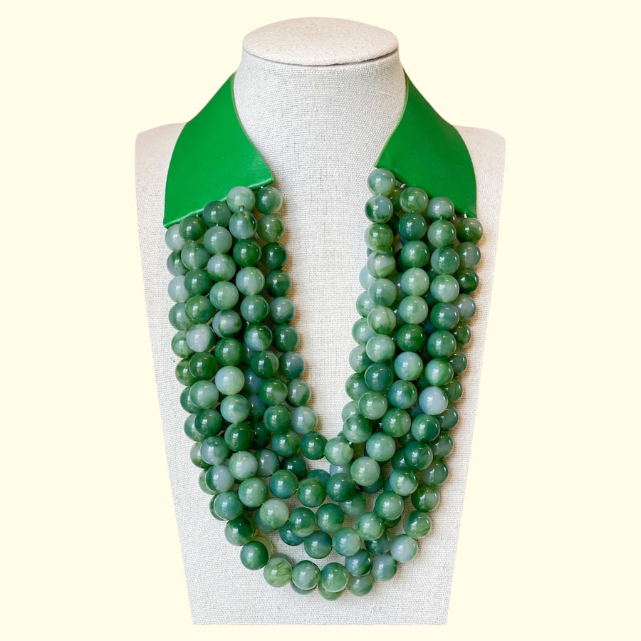 Nora Multistrand Resin Necklace