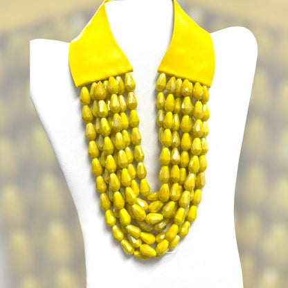 Nora Multistrand Resin Necklace