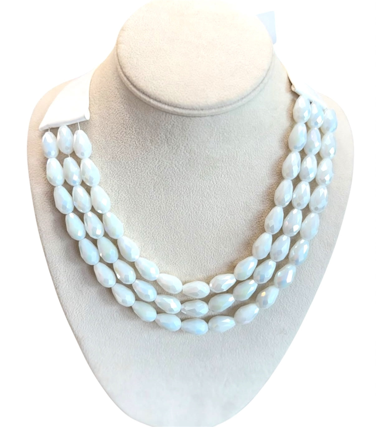 Nora Multistrand Resin Necklace