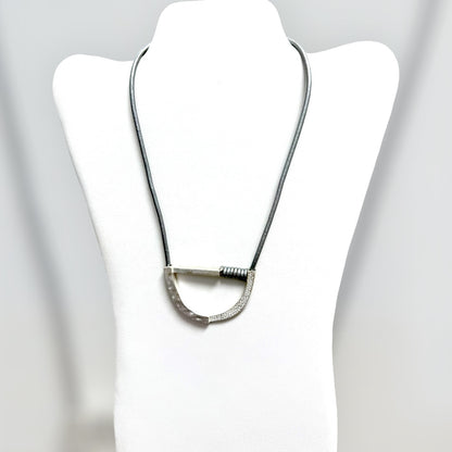 Knotted Steel Necklace