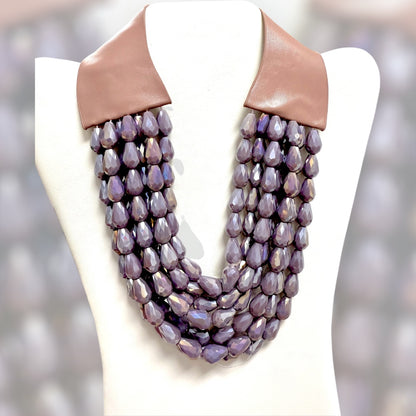 Nora Multistrand Resin Necklace