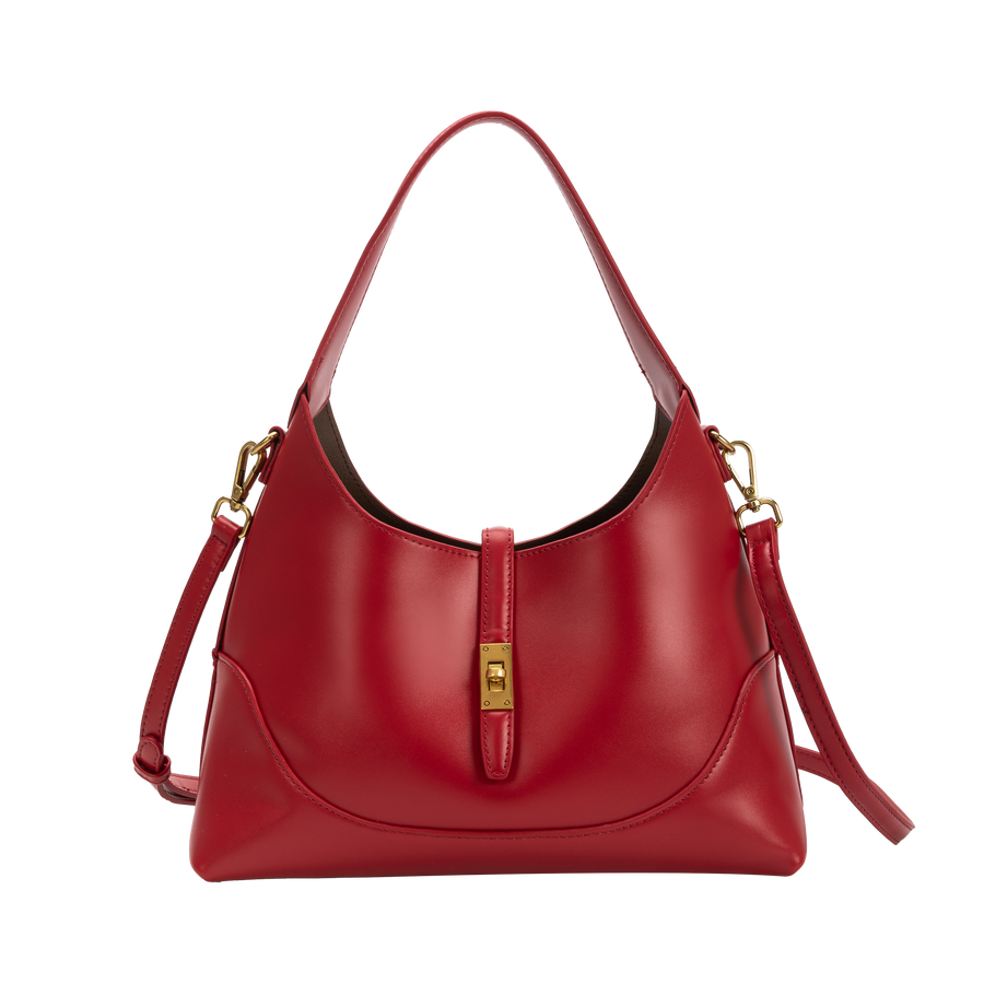 Red Luxe Shoulder Bag