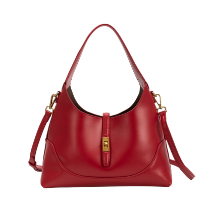 Red Luxe Shoulder Bag