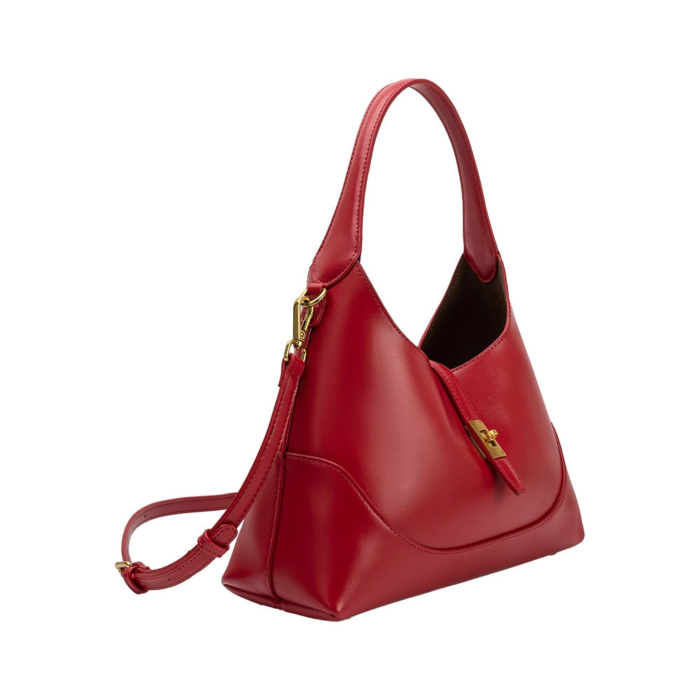 Red Luxe Shoulder Bag