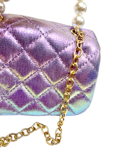 Girls Ombré Lilac Top Handle Purse