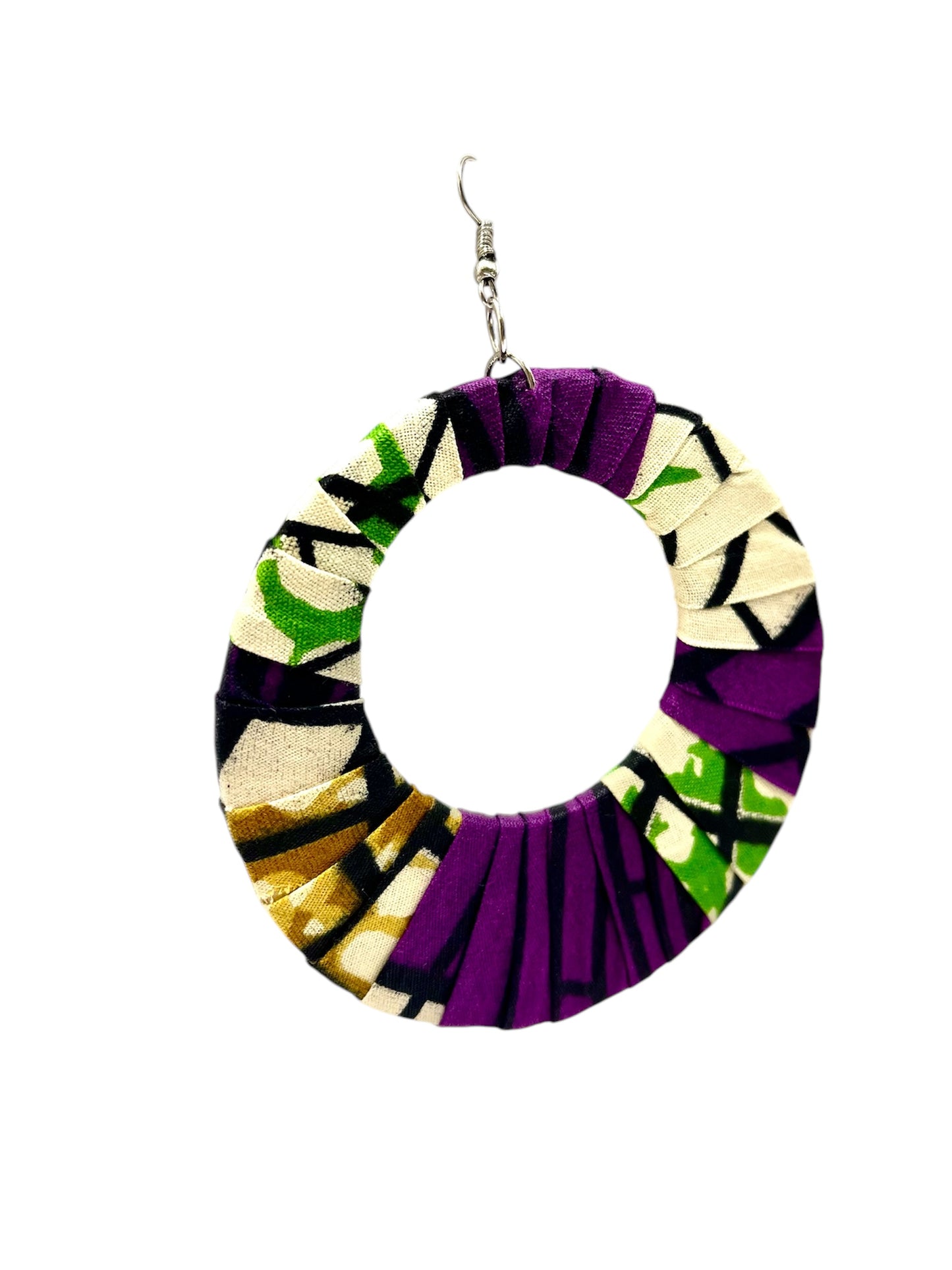 Ankara African Printed Fabric Earrings