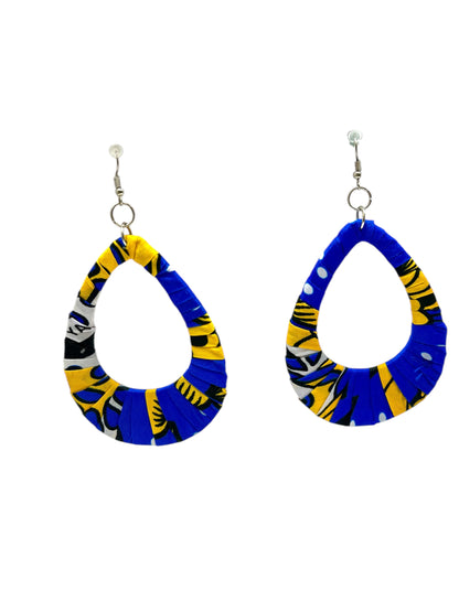 Ankara African Printed Fabric Earrings