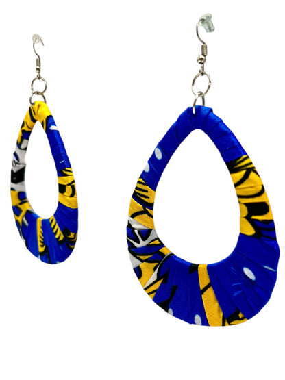 Ankara African Printed Fabric Earrings