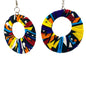 Ankara African Printed Fabric Earrings