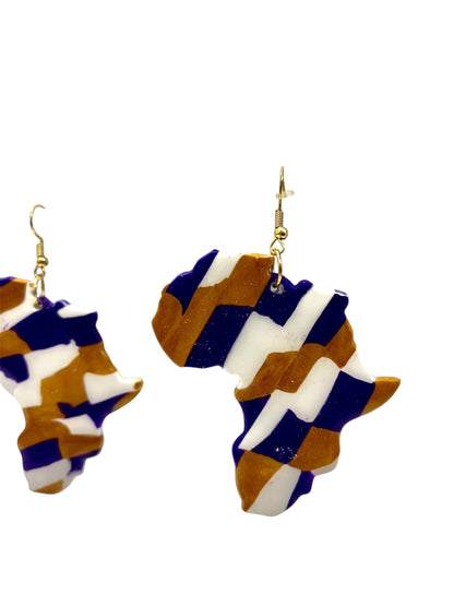 African Cultural Printed Earrings