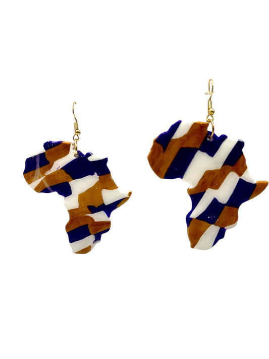 African Cultural Printed Earrings