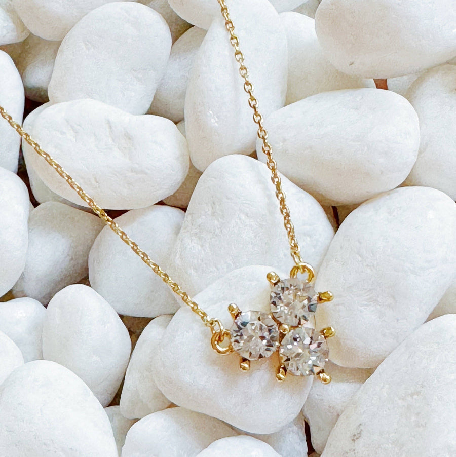 Dazzling Trio Crystal Necklace