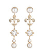 Pearl Fleur-de-lis Elegant Earrings