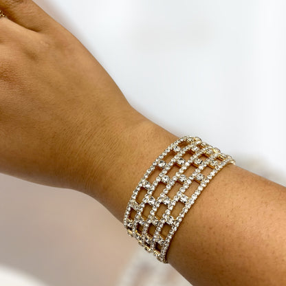 Stacked Crystal Bracelet