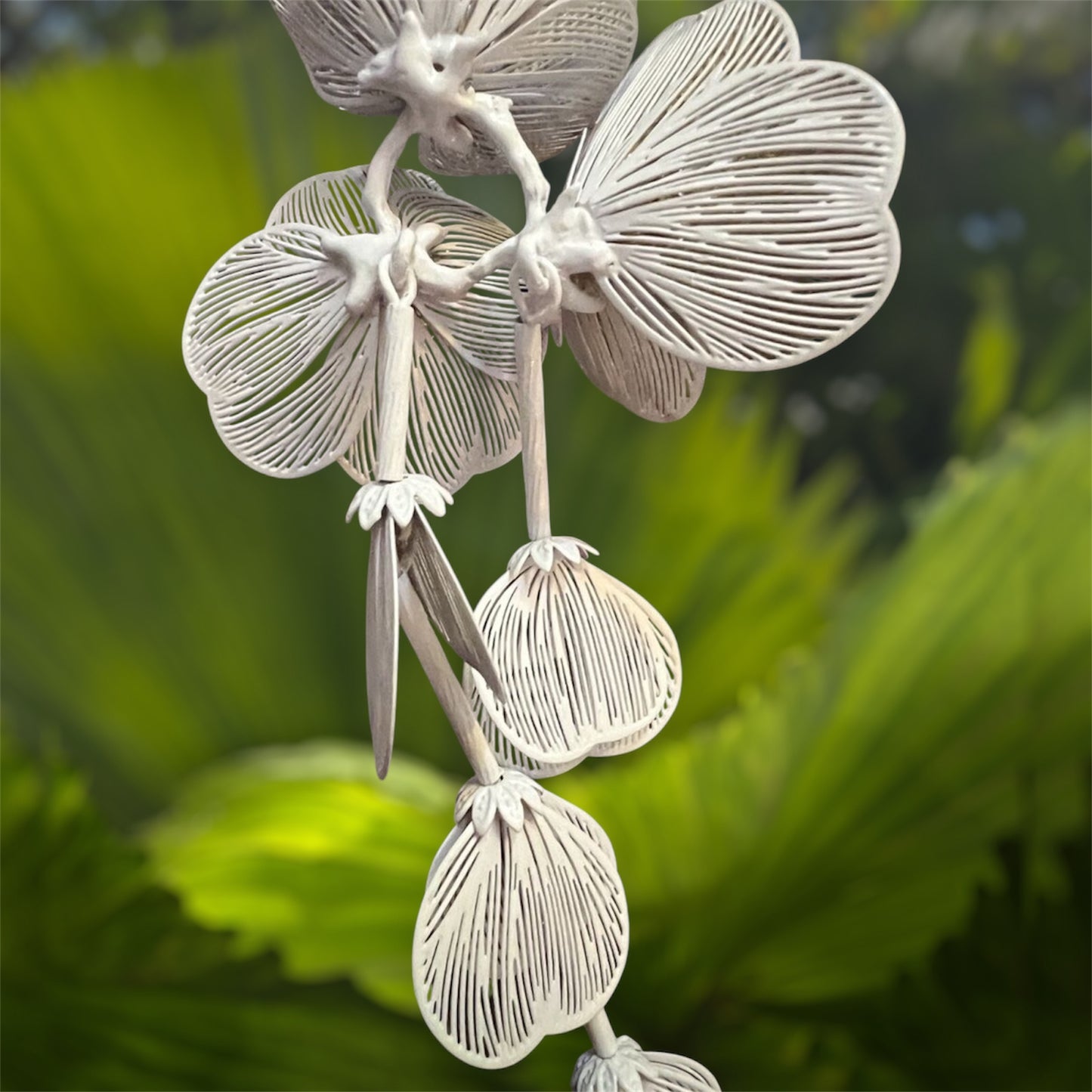 Waterfall Floral Statement Earrings