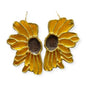 Textured Sunshine Flower Earrings