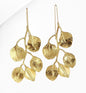 Foiled Petal Leaf Earrings