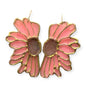 Textured Sunshine Flower Earrings