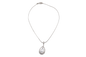 Silver Teardrop Pendant Necklace