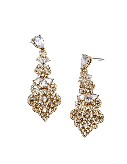 Vintage-inspired, Ornate Statement Necklace And Earring Ensemble