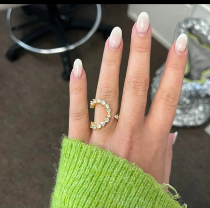 Sasha CZ Cocktail Ring