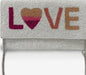 "LOVE" design, beautifully adorned with colourful pastel seed beads