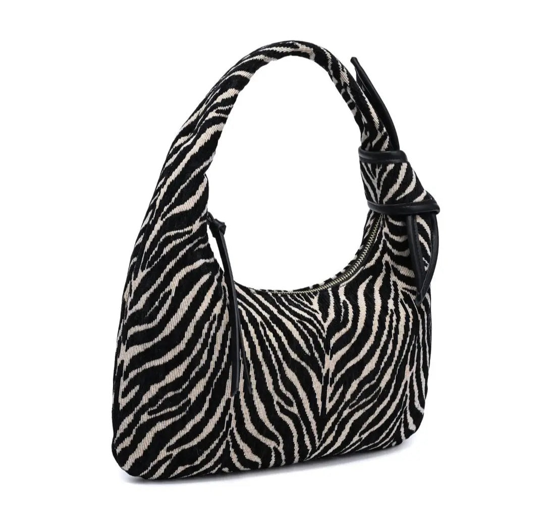 Maple Zebra Print Shoulder Bag