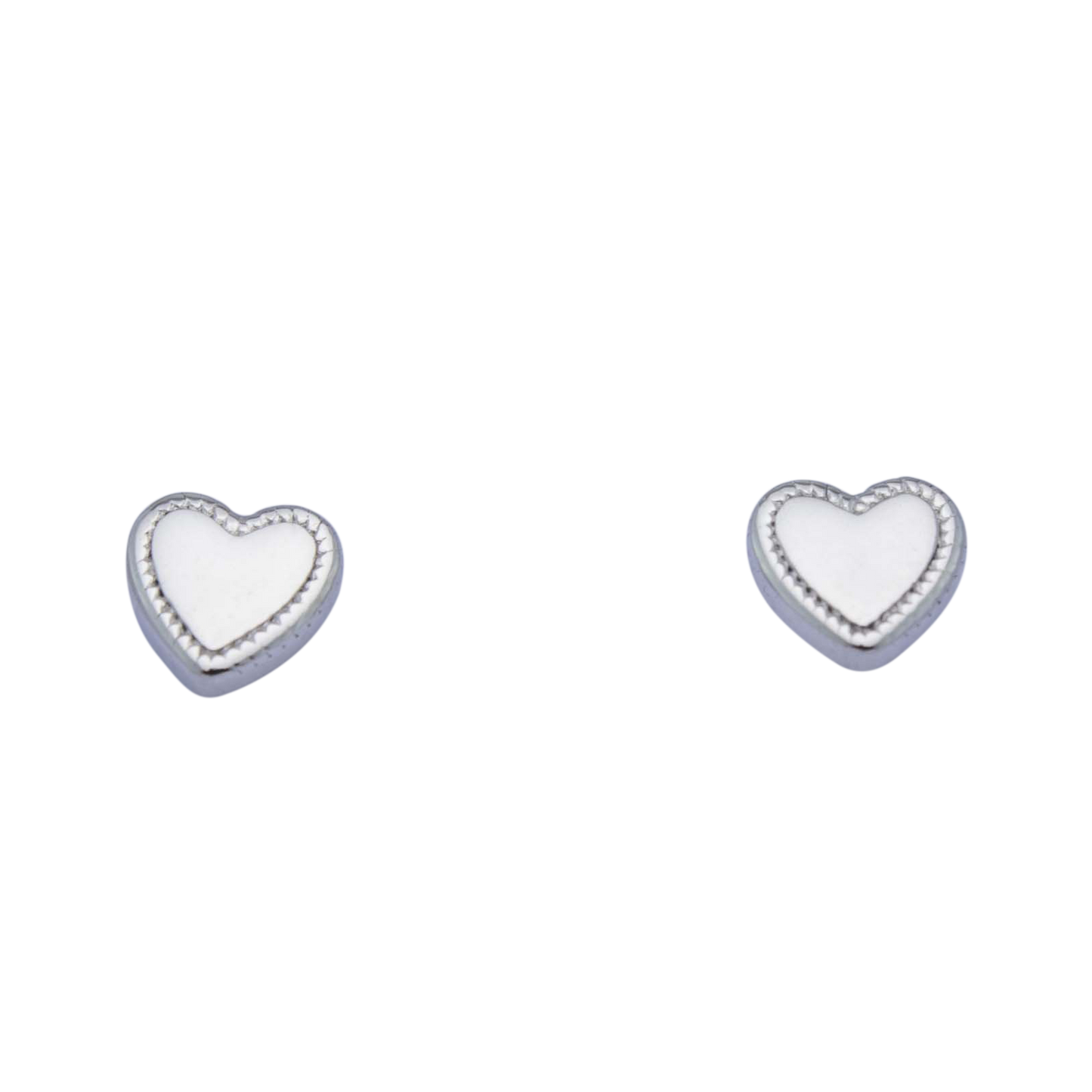 Girls Heart Sterling Silver Earrings