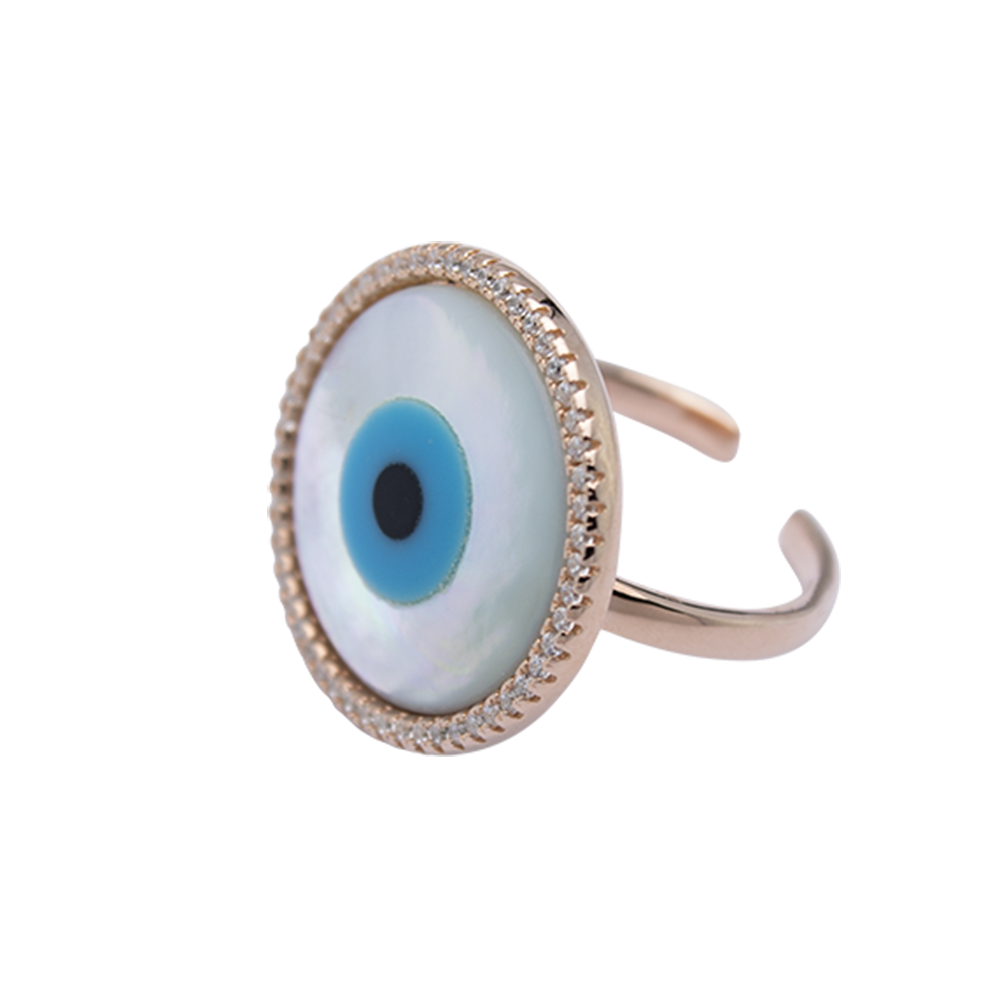 Rose Gold Eye Ring