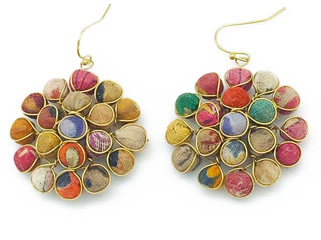 Aasha Beaded Circle Earrings | Unique & Vibrant | She She's Closet