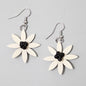 Black and White Amaya Flower Earrings | Designer Jewelry | She She's Closet