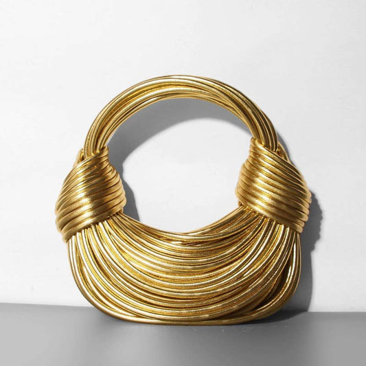 GOLD DOUBLE KNOT HANDBAG