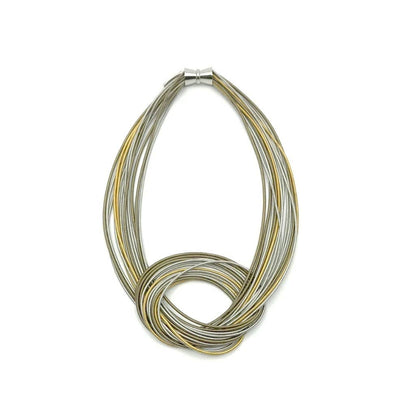 Piano Wire Large Knot Necklace